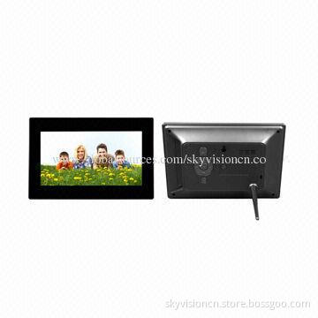 7-inch Digital Photo frame with Mirror Cover, Supports 1,080P, Easy to Fix on All Display Shelf